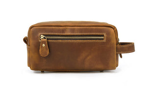 mens leather dopp kit