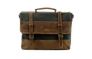 Canvas Leather Briefcase 