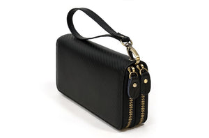 leather wristlet wallet