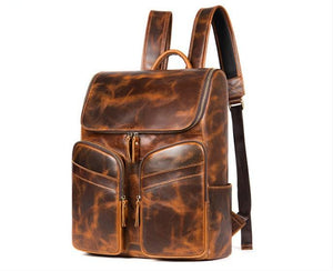 small leather backpack 