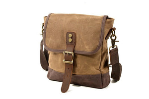 waxed canvas messenger bag