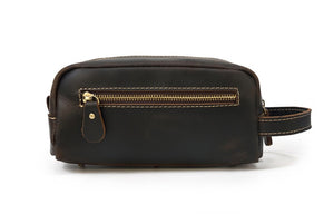 leather toiletry bag