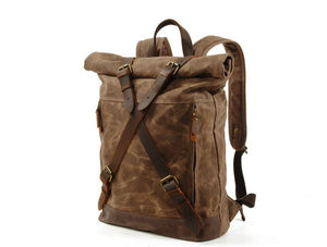 small canvas backpack purse bag