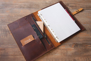 leather binder A4 size 3 rings