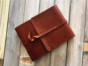 personalized leather photo albums