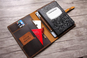 zippered leather padfolio