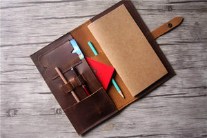 customized a6 leather travelers notebook