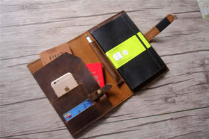 leather art journal cover