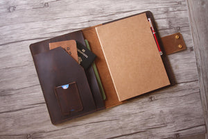 leather journal cover custom size