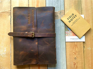 genuine leather photo album personalized