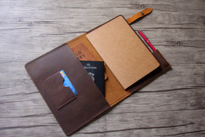 A5 leather notebook cover