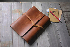 custom leather memorial guest book album