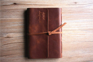 leather wedding memory book