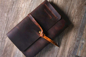 embossed leather journal