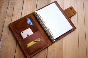 refillable leather journal