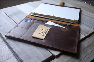 refillable leather binder journal