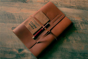 brown custom memorial guest book