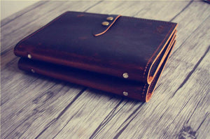 leather refillable notebook A4 3 ring binder