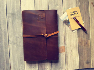 mens leather bound journal notebook