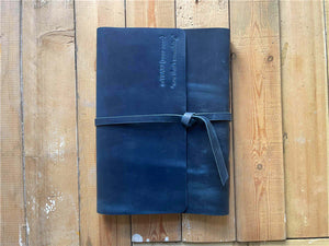 large leather journal