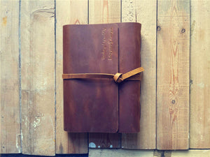 genuine leather notebook