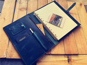 refillable leather notebook journal