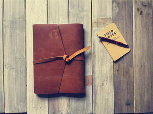 leather funeral memory book album