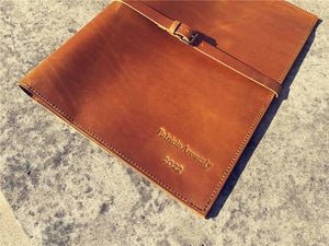 custom leather laptop case sleeve 17 inch super large