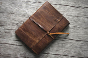 leather baby shower guest book